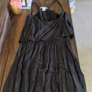 Chic Black Nursing Dress